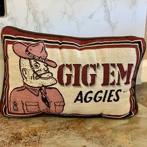 Texas A&M GIG 'EM Pillow